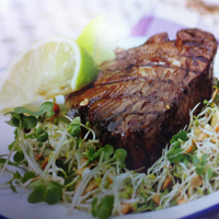 Tuna with Bean Sprout Salad